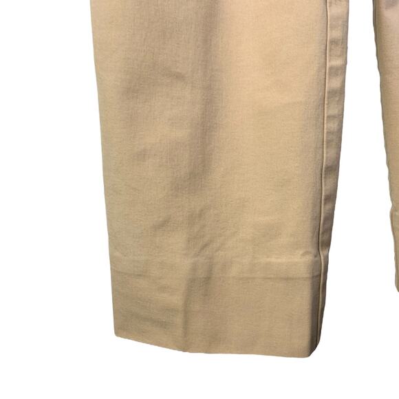 ESCADA Pants Womens 12 Light Brown Straight Leg Cotton Jeans Mid-Rise Stretch - Picture 8 of 11